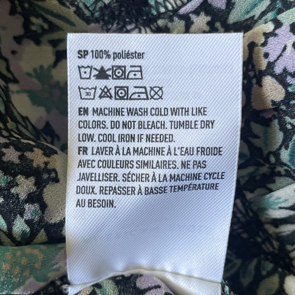 NWT American Eagle Floral Smocked Square Neck Top Blouse - Small - Picture 10 of 12